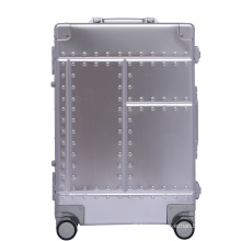 2020 Factory Direct selling Aluminum  suitcase TSA lock universal wheels carry on luggage sets